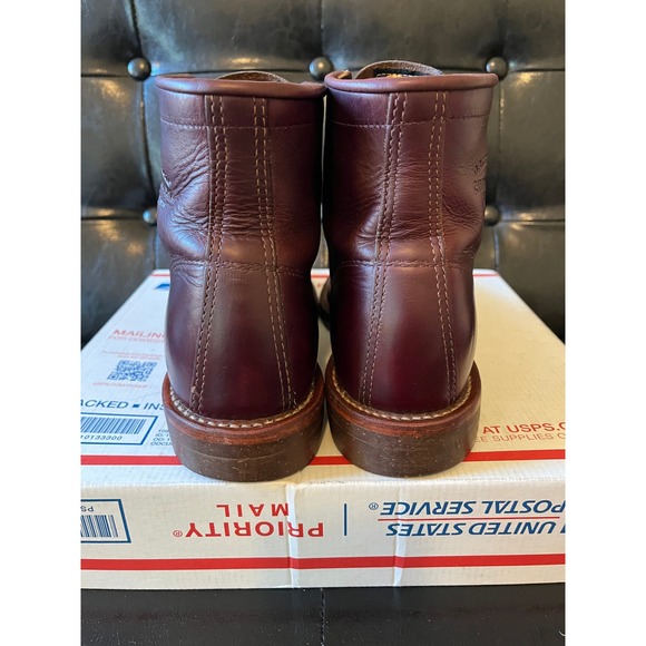 Chippewa Cordovan Leather‎ Service Boots Burgundy
